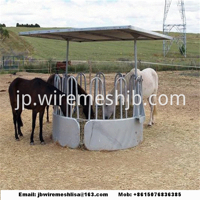 Galvanized Cattle Hay Bale Feeder